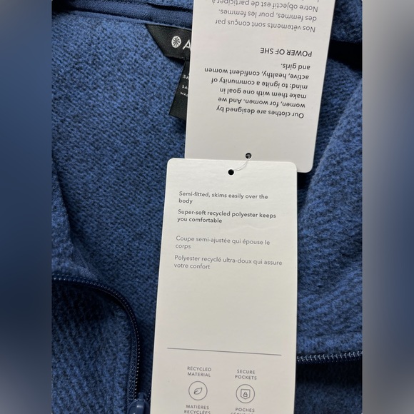 Athleta Stroll Fleece Full Zip Jacket - Picture 7 of 10